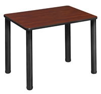 18.5" x 26" Rectangle Desk  - Cherry/ Black