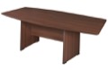 Sandia 120" Boat Shape Conference Table featuring Lockdowel Assembly - Java