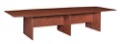 Sandia 144" Boat Shape Modular Conference Table featuring Lockdowel Assembly - Cherry