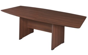 Sandia 95" Boat Shape Conference Table featuring Lockdowel Assembly - Java