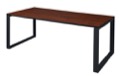 Structure 66" x 36" Training Table - Cherry/Black