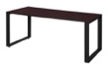 Structure 72" x 30" Training Table - Mahogany/Black