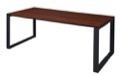 Structure 72" x 36" Training Table - Cherry/Black
