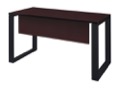 Structure 48" x 24" Training Table with Modesty Panel - Mahogany/Black