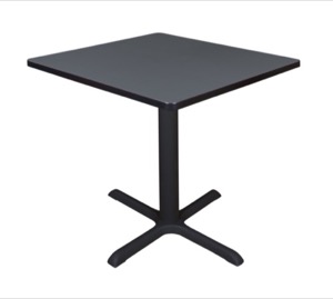 Cain 30" Square Breakroom Table - Grey
