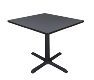 Cain 36" Square Breakroom Table - Grey