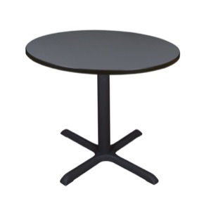 Cain 36" Round Breakroom Table - Grey