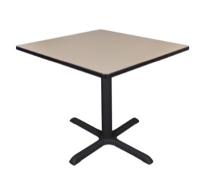 Cain 42" Square Breakroom Table - Beige