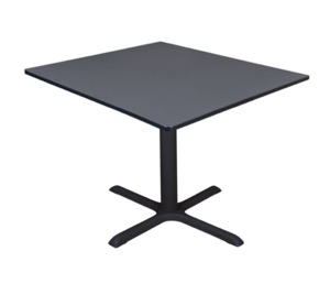 Cain 48" Square Breakroom Table - Grey