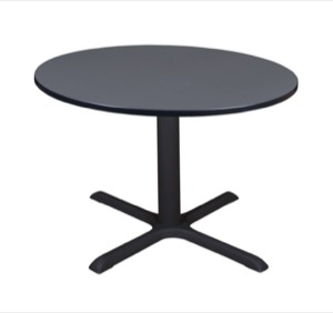 Cain 48" Round Breakroom Table - Grey