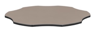 60" Standard Flower Table Top - Beige/Grey