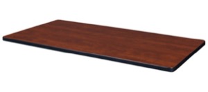 42" x 24" Rectangle Laminate Table Top - Cherry/Maple