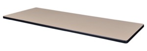 72" x 24" Rectangle Laminate Table Top - Beige/ Grey
