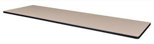 84" x 24" Rectangle Laminate Table Top - Beige/ Grey