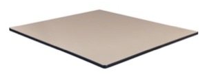 48" Square Laminate Table Top - Beige/ Grey