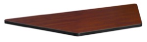 48" x 24" Standard Trapezoid Table Top - Cherry/Maple
