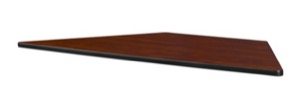 60" x 30" Standard Trapezoid Table Top - Cherry/Maple