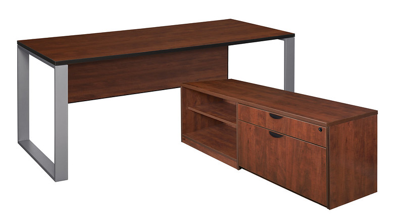 Structure Desk with Legacy Storage Cabinet