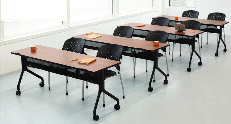 Rumba Fixed Height and Flip-Top Training Tables