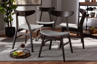 Baxton Studio Living Room Furniture Footstools Naeva Series