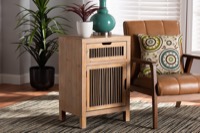 Baxton Studio Living Room Furniture Ottomans Serra Series