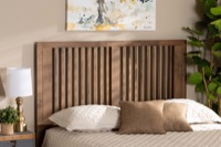 Baxton Studio Harena Modern and Contemporary Transitional Ash Walnut Finished Wood Full Size Headboard