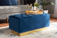 Baxton Studio Living Room Furniture Ottomans