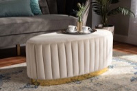 Baxton Studio Living Room Furniture Ottomans