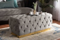 Baxton Studio Living Room Furniture Ottomans