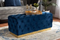Baxton Studio Living Room Furniture Ottomans
