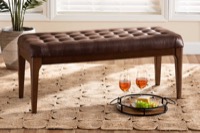Baxton Studio Living Room Furniture Benches & Banquettes