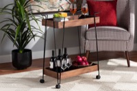 Baxton Studio Bar Furniture Wine Carts