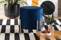 Baxton Studio Living Room Furniture Footstools