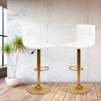 Vinyl Adjustable Height Barstools