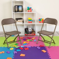 Timmy - Set of 2 Child Sized Chairs - Brown