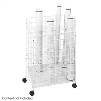 Wire Roll File, 24 Compartment, White