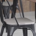 Colorful Metal Poly Resin Wood Seats