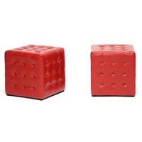 Baxton Studio Living Room Furniture Ottomans