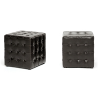 Baxton Studio Living Room Furniture Ottomans