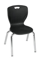 Regency Classroom Chair - Andy 15" Stack Chair - Black