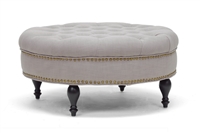 Baxton Studio Living Room Furniture Ottomans