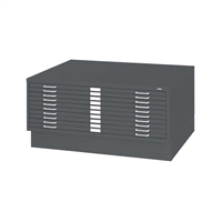 10-Drawer Steel Flat File for 30" x 42" Documents