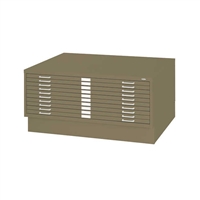 10-Drawer Steel Flat File for 30" x 42" Documents
