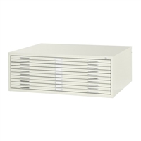 Safco - 10-Drawer Steel Flat File for 30" x 42" Documents