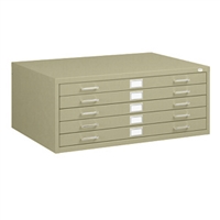 5-Drawer Steel Flat File for 36" x 48" Documents