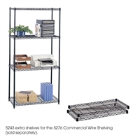 Commercial Extra Shelf Pack, 36 x 18", Black