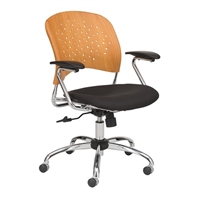 Reve Task Chair Round Plastic Wood Back