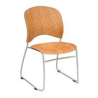 Reve GuestBistro Chair Round Plastic Wood Back (Qty. 2)