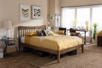 Baxton Studio Bedroom Furniture Platform Beds