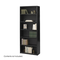 ValueMate - 6-Shelf ValueMate Economy Bookcase, Black